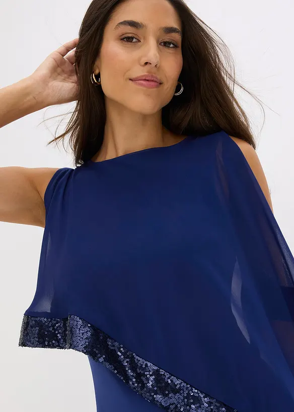 Abito di jersey con paillettes, bonprix