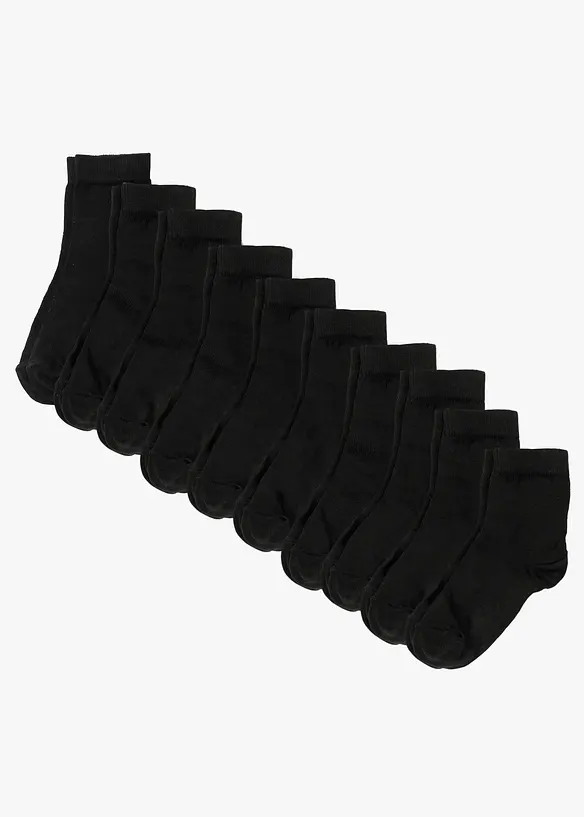 Calzini corti con cotone biologico (pacco da 10 paia), bonprix