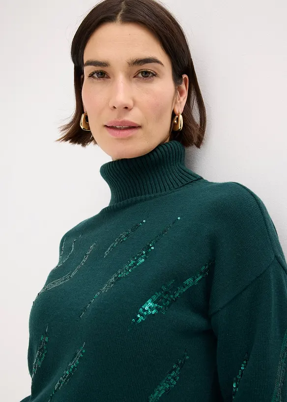 Maglione oversize in misto viscosa morbido, bonprix