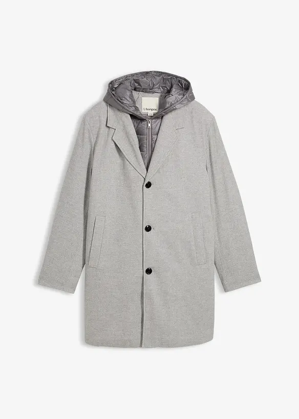 Cappotto 2 in 1 con inserto cappuccio estraibile, bonprix