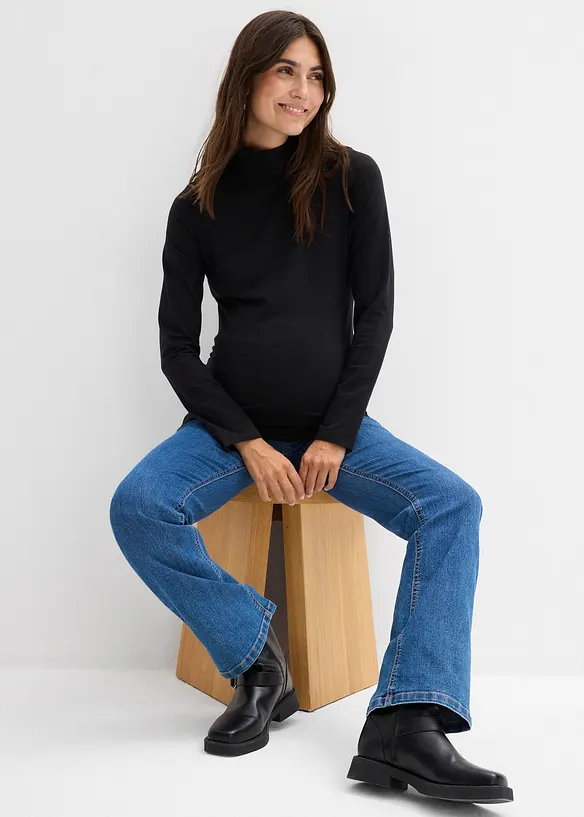 Maglia prémaman in cotone biologico elasticizzato, bonprix