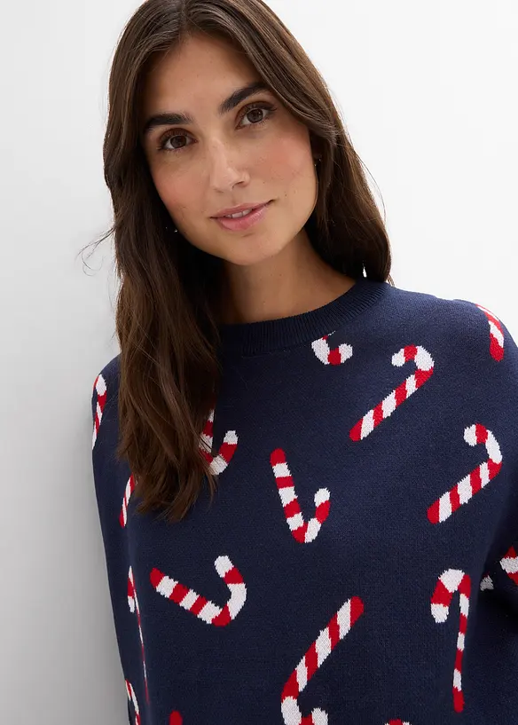 Maglione prémaman con spacchi per l'allattamento, bonprix