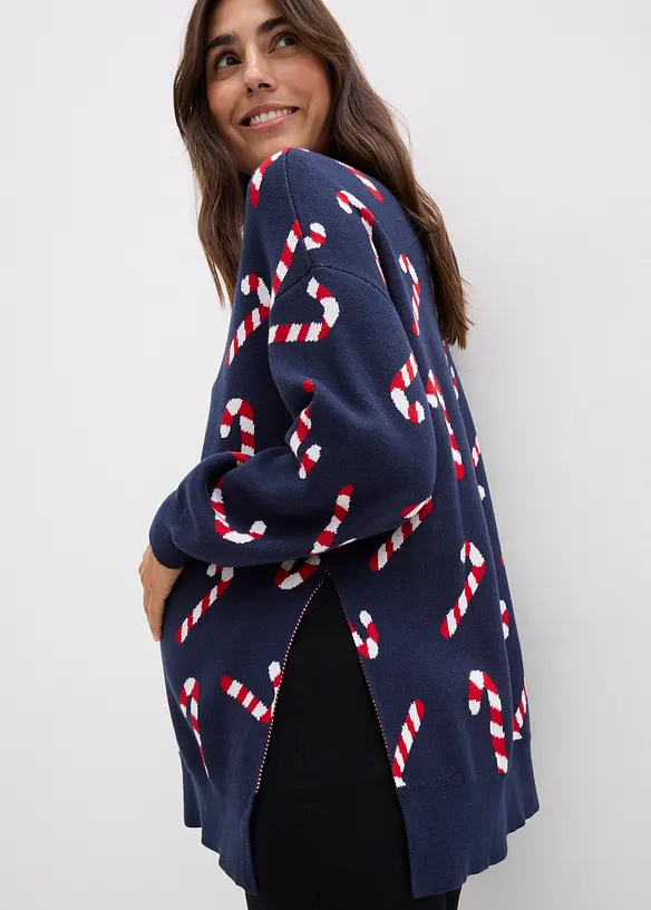 Maglione prémaman con spacchi per l'allattamento, bonprix