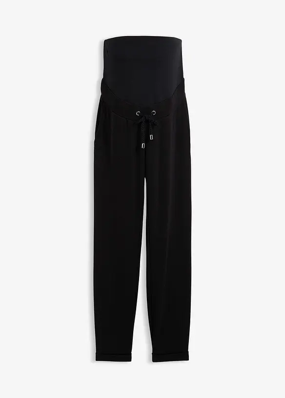 Pantaloni prémaman in punto di Roma con elastico in vita, bonprix