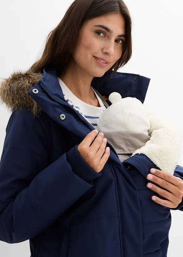 Giubbotto prémaman imbottito 3 in 1 con inserto babywearing, bonprix