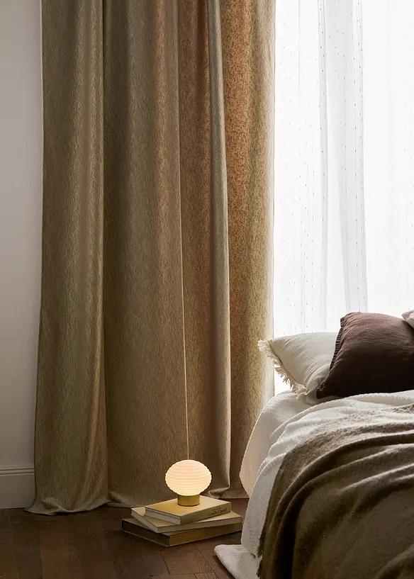 Tenda in velluto con effetto stropicciato (pacco da 1), bonprix