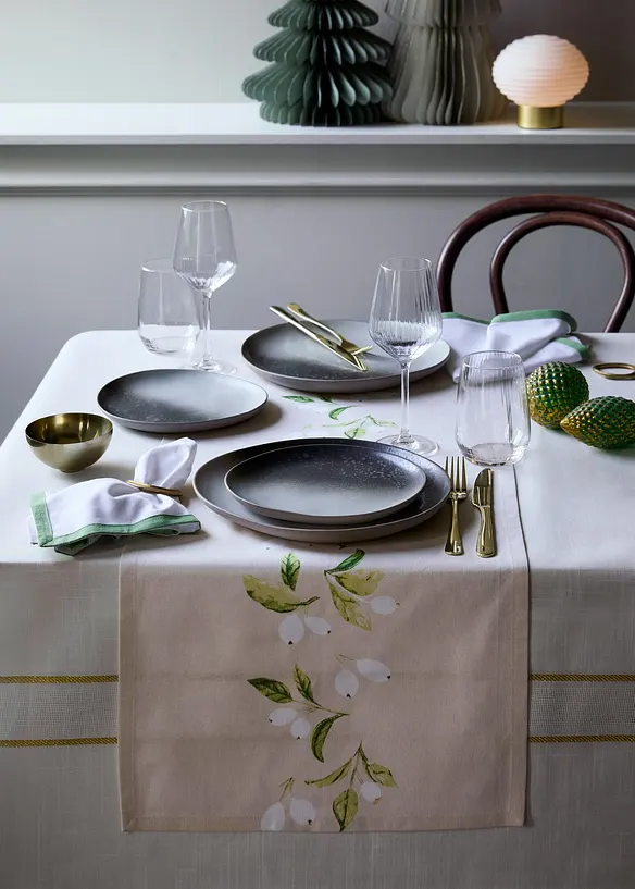 Runner da tavola in cotone biologico, bonprix