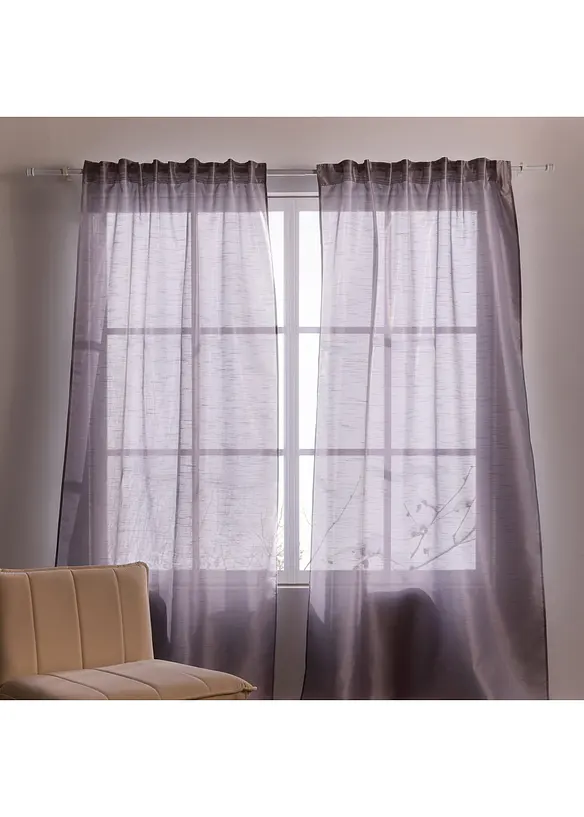 Tenda leggermente lucida, disponibile anche extra lunga (pacco da 1), bonprix