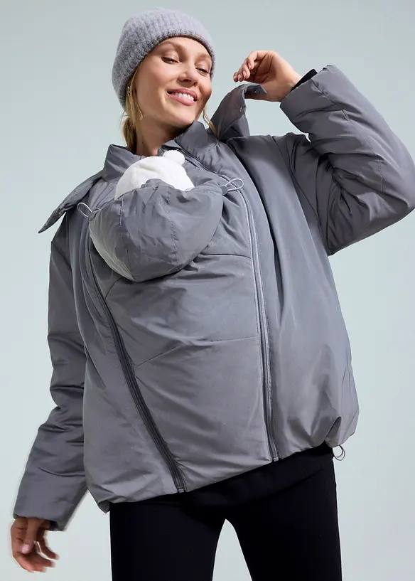 Giacca prémaman riflettente 3 in 1 con inserto babywearing e per la gravidanza, bonprix