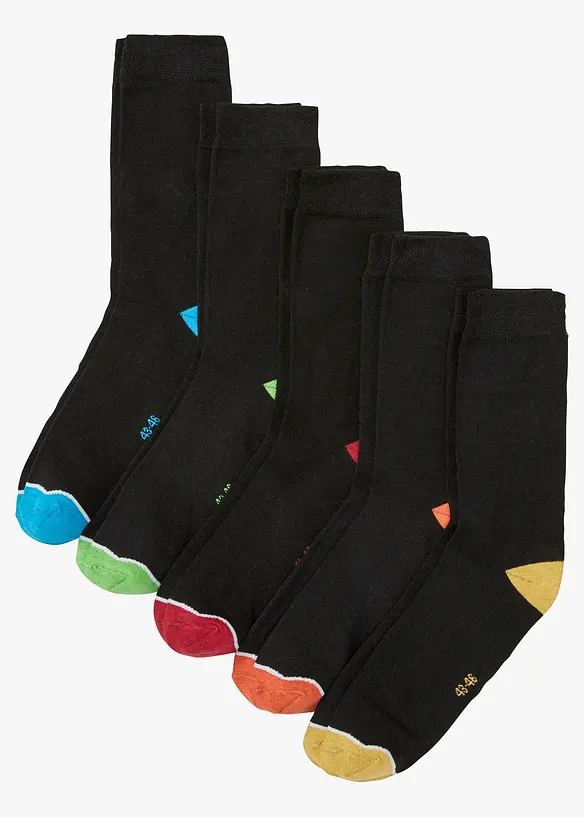 Calzini con cotone biologico (pacco da 5 paia), bonprix