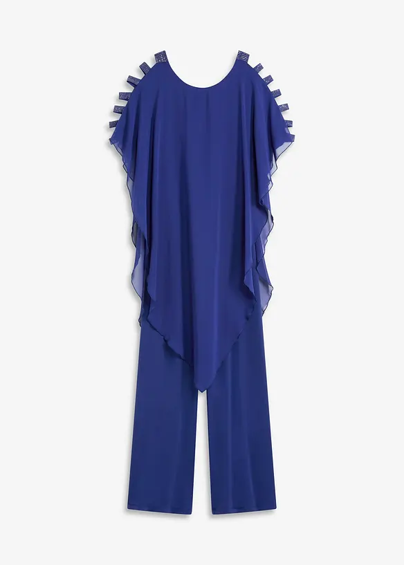 Tuta con sovrapposizione in fine chiffon, bonprix