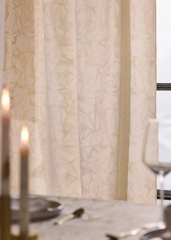 Tenda in jacquard lucido, anche in versione extralunga (pacco da 1), bonprix