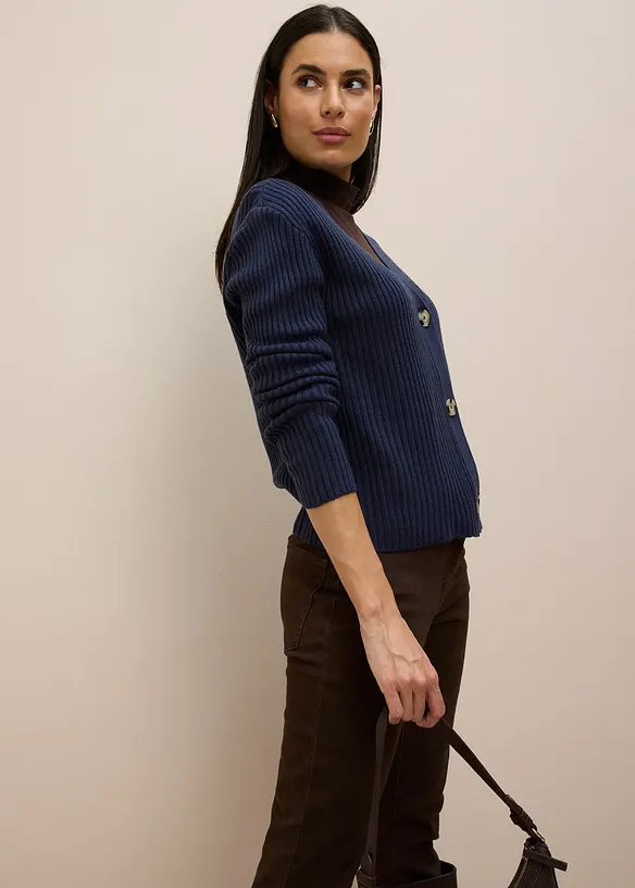 Cardigan a coste, bonprix