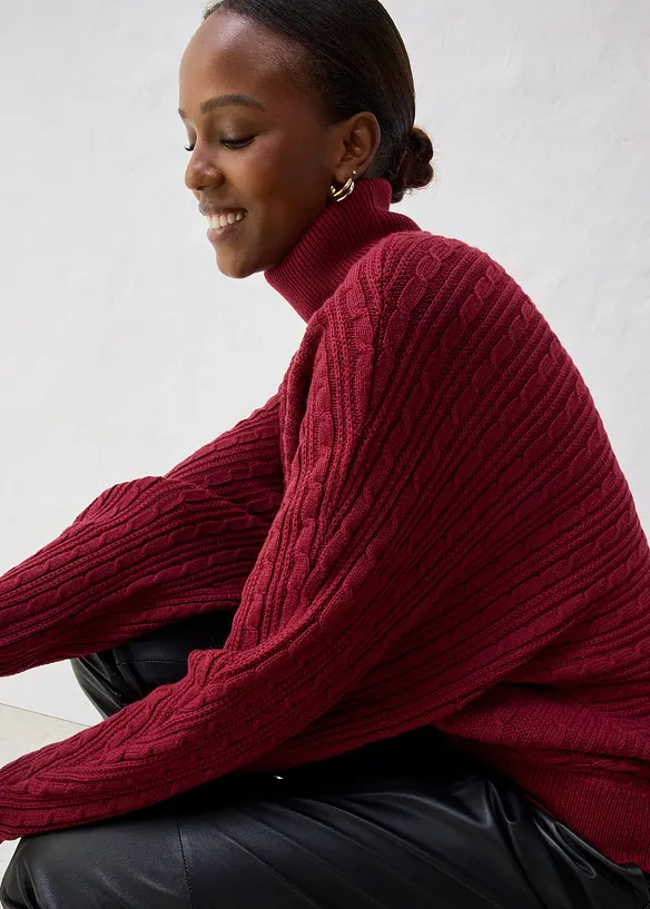 Maglione oversize in lana merino, bonprix