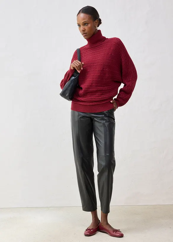 Maglione oversize in lana merino, bonprix