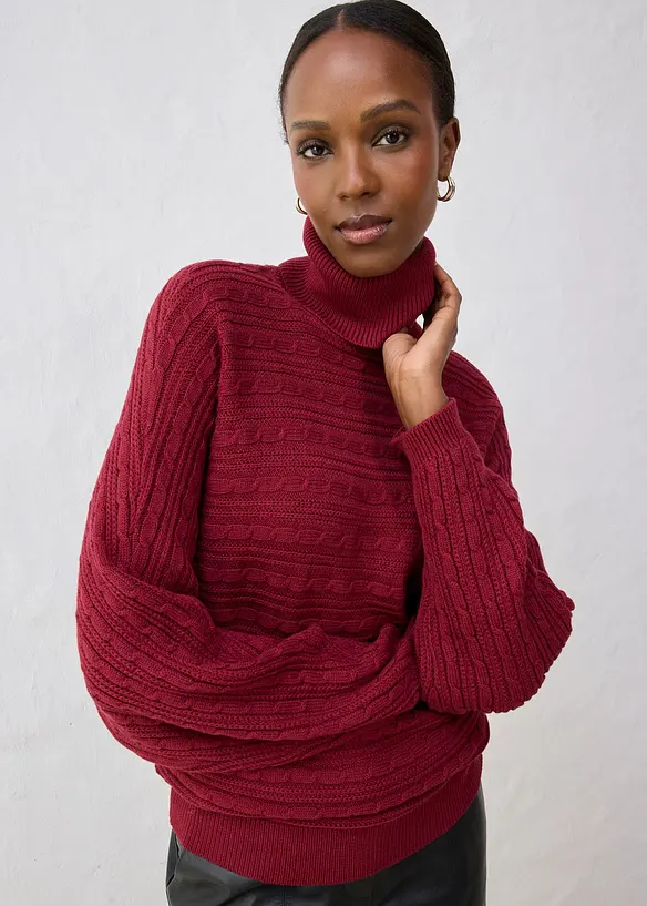 Maglione oversize in lana merino, bonprix