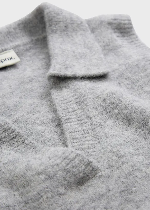 Gilet in maglia con lana d'alpaca, bonprix