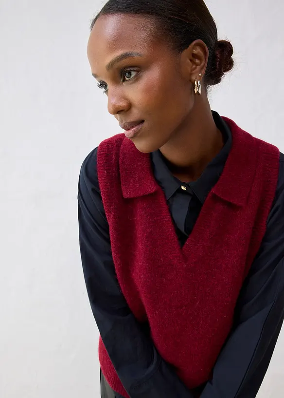 Gilet in maglia con lana d'alpaca, bonprix