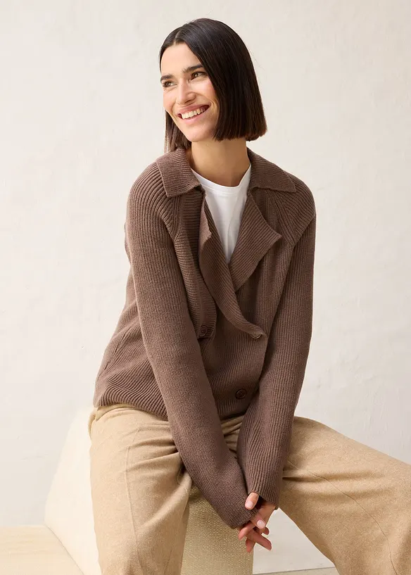 Cardigan in misto lana, bonprix