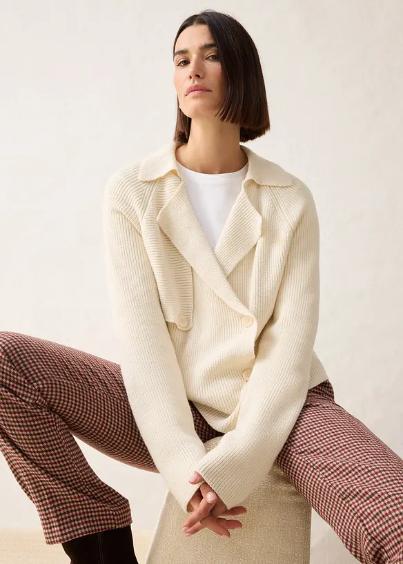 Cardigan in misto lana, bonprix