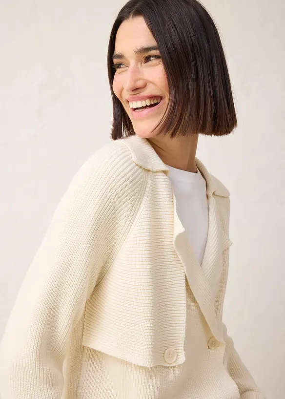 Cardigan in misto lana, bonprix