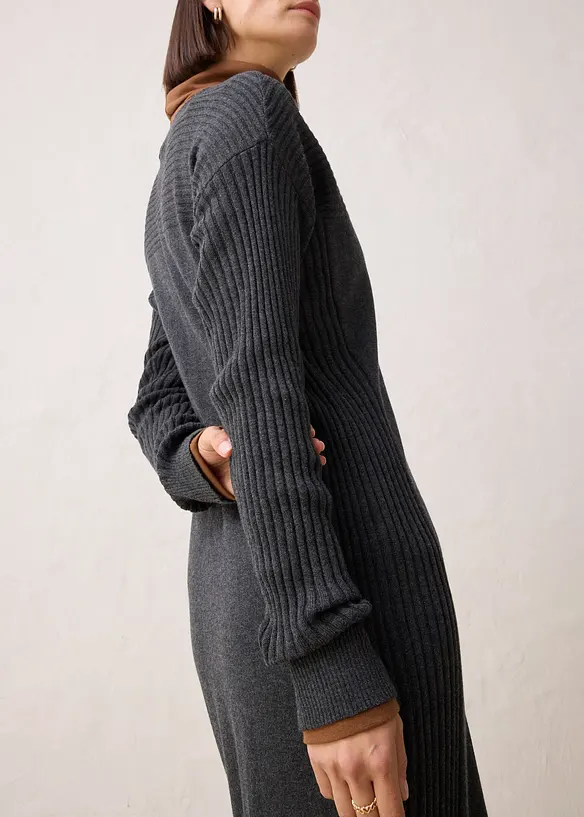 Abito in maglia di misto lana merino, bonprix