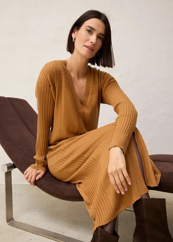 Abito in maglia di misto lana merino, bonprix