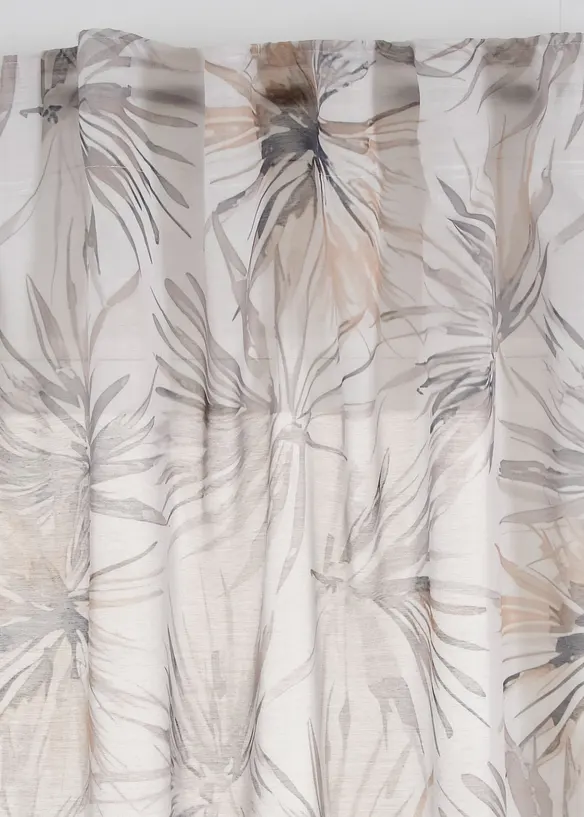 Tenda trasparente con stampa (pacco da 1), bonprix