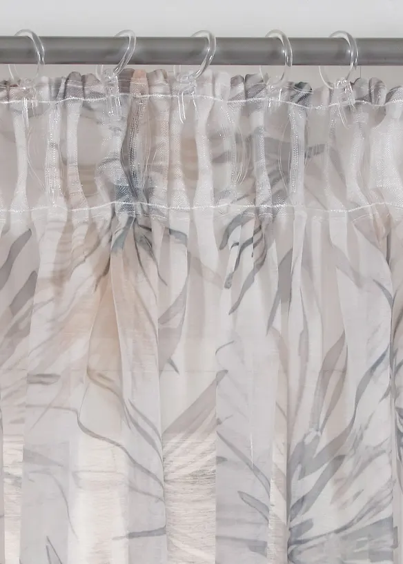 Tenda trasparente con stampa (pacco da 1), bonprix