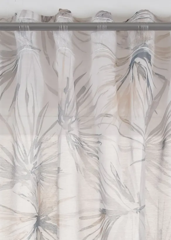 Tenda trasparente con stampa (pacco da 1), bonprix