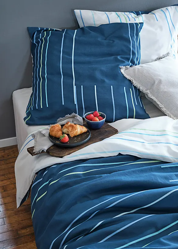 Biancheria da letto double-face a righe, bonprix