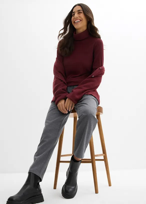 Pantaloni barrel in morbido misto viscosa, bonprix