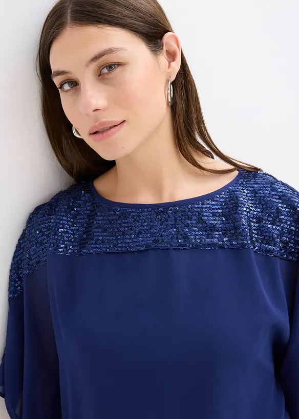 Tunica con paillettes, bonprix