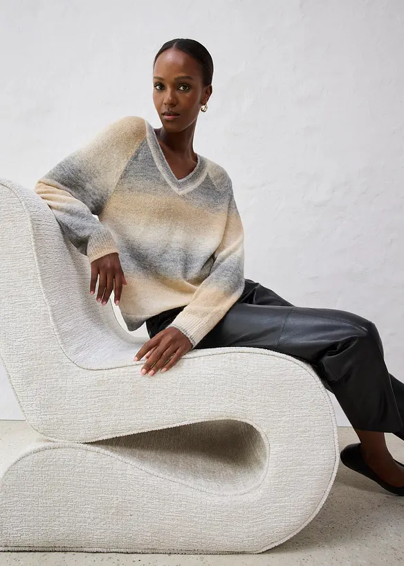 Maglione in misto lana con lurex, bonprix