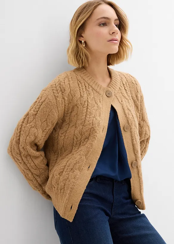 Cardigan in maglia grossa, bonprix