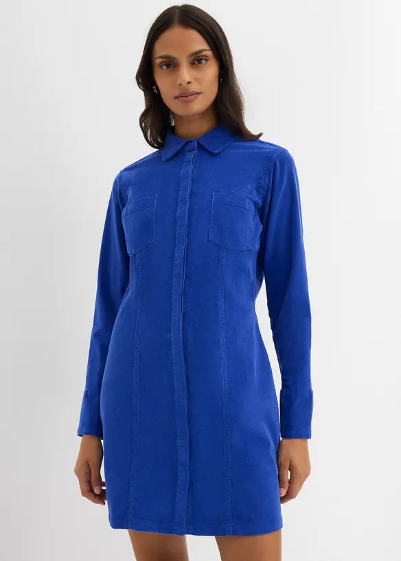 Abito aderente in velluto a coste, bonprix