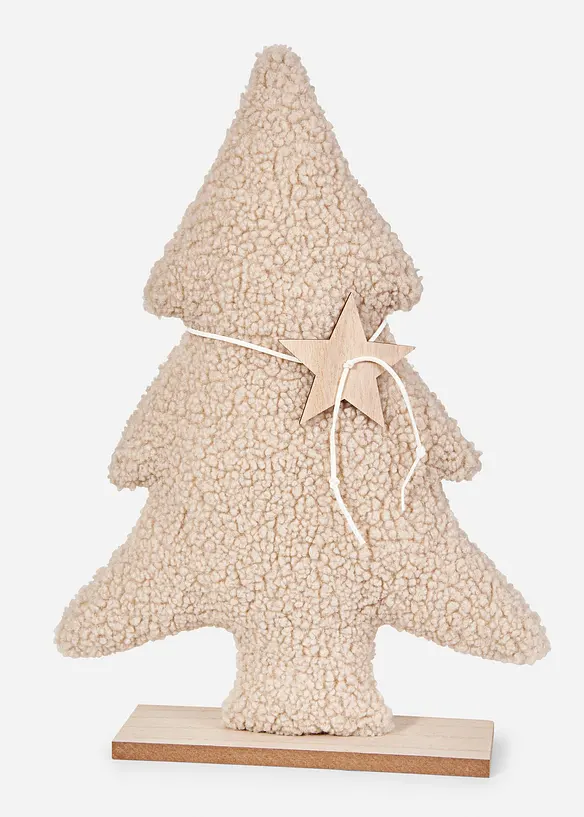 Abete decorativo con tessuto teddy, bonprix