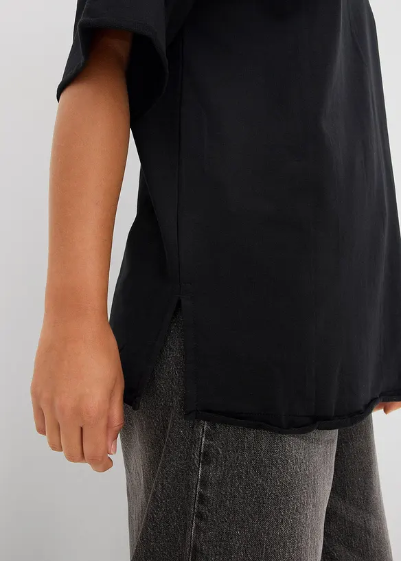 Felpa lunga in puro cotone, bonprix