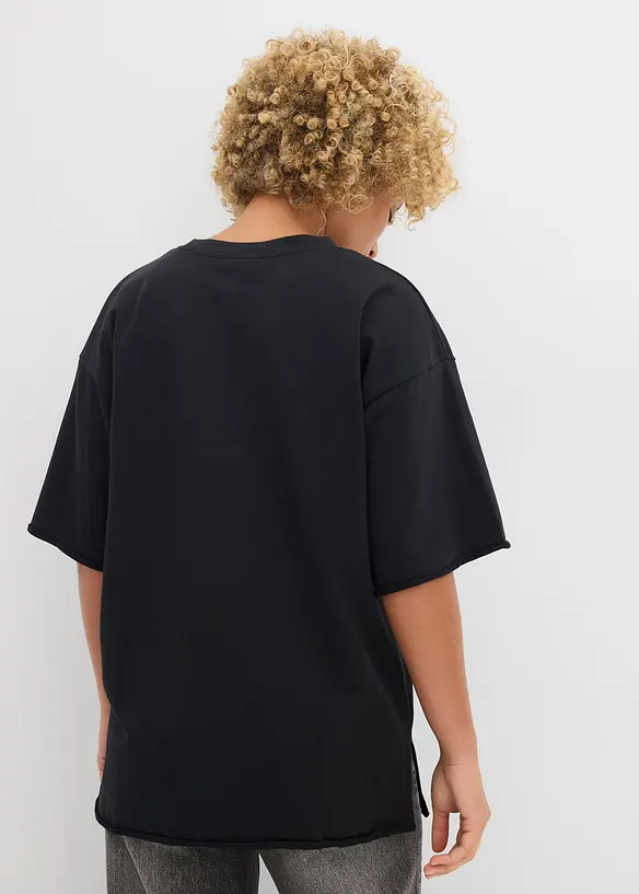 Felpa lunga in puro cotone, bonprix