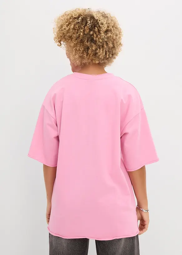 Felpa lunga in puro cotone, bonprix