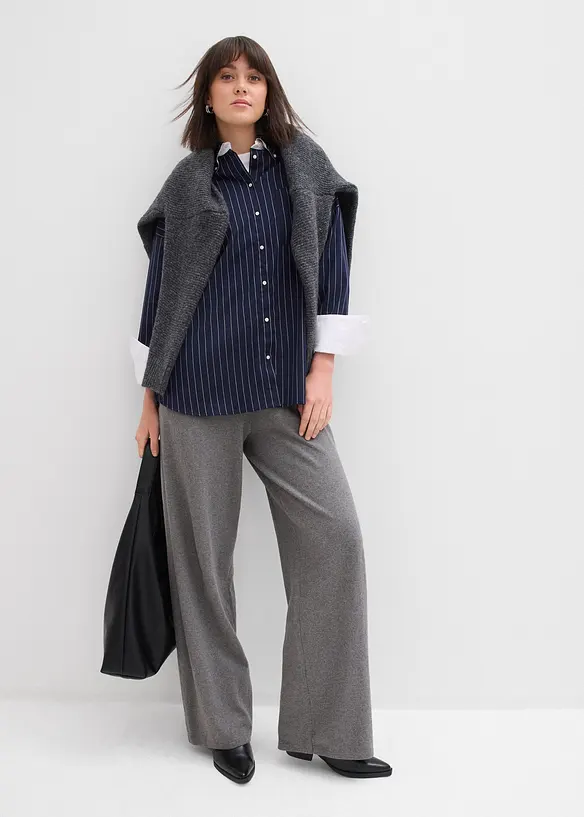 Pantaloni in maglia di misto cachemire morbido, bonprix