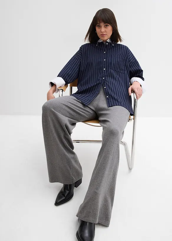 Pantaloni in maglia di misto cachemire morbido, bonprix