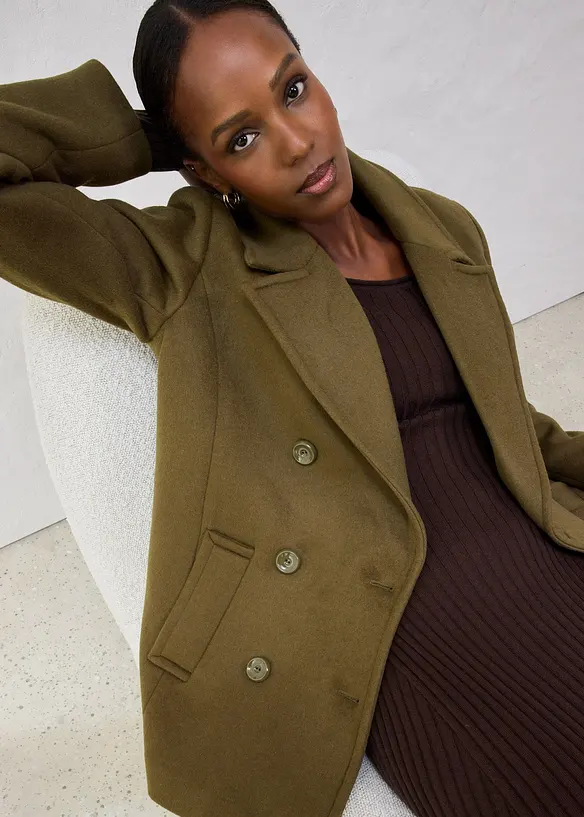 Caban in misto lana, bonprix