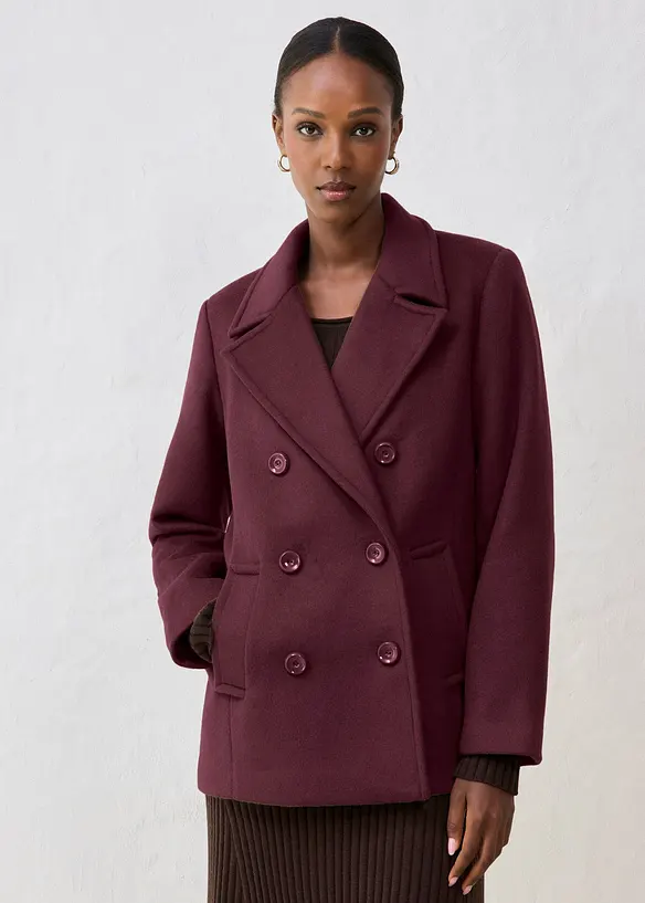 Caban in misto lana, bonprix