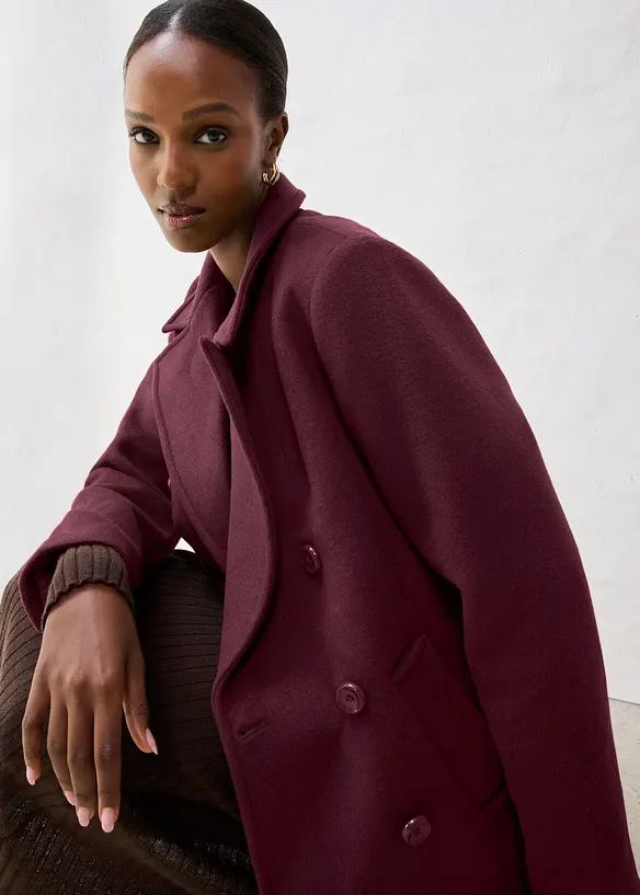 Caban in misto lana, bonprix