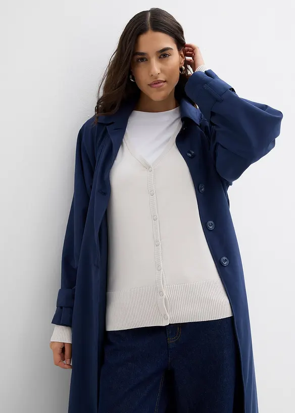 Cardigan in filato fine con bottoni, bonprix