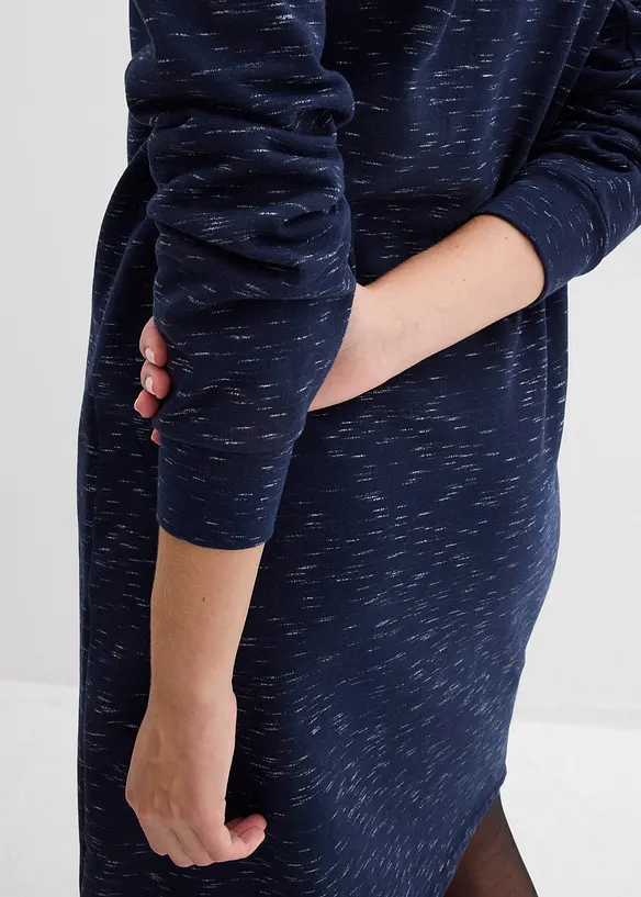 Abito in felpa con mezza zip, bonprix