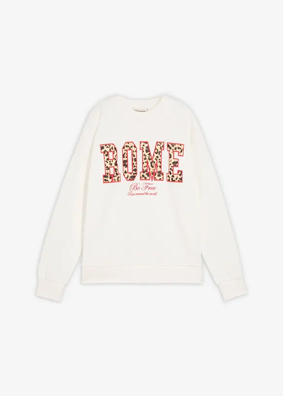 Felpa oversize in puro cotone biologico, bonprix