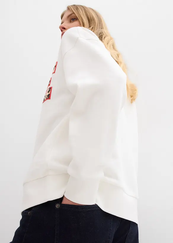 Felpa oversize in puro cotone biologico, bonprix