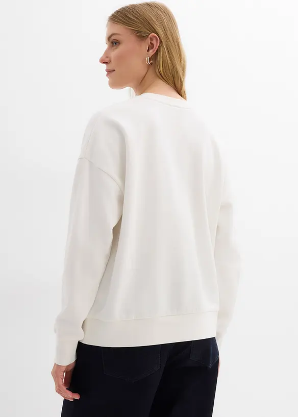 Felpa oversize in puro cotone biologico, bonprix